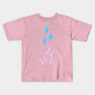 My little Pony - Fluttershy + Rarity Cutie Mark V2 Kids T-Shirt